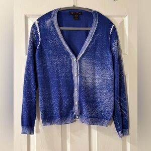 Elena Wang Blue Cardigan Size S